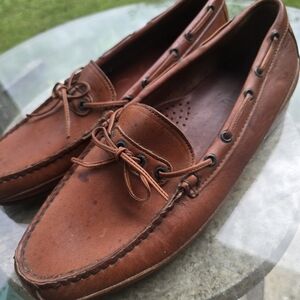 Dexter Size 12 Leather Loafers Boat Shoes Slip On Nwot